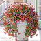 2 Pack Artificial Fall Mums Hanging Flowers – UV Resistant Faux Daisy Plants for Outdoor & Indoor Autumn Décor – Realistic Silk Plants for Porch, Patio, Balcony, Yard & Home